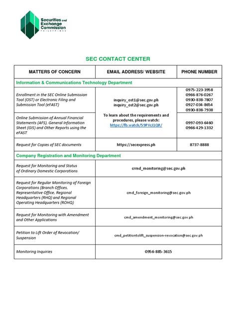 sec crmd contact number|SEC CONTACT CENTER .